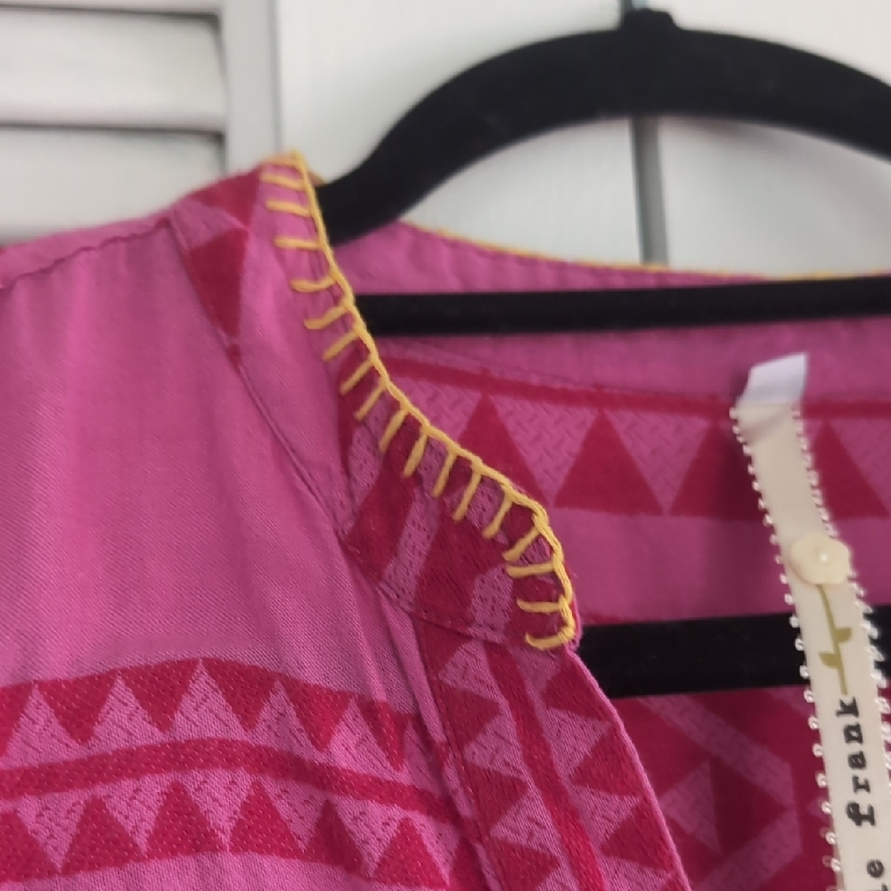 Pink Geometric Pattern Dress - Picture 5 of 12